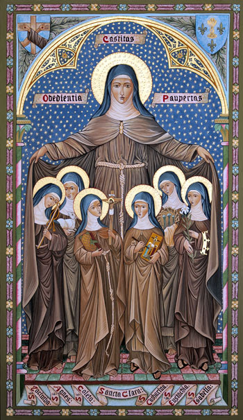 In familiarità<br>con santa Chiara