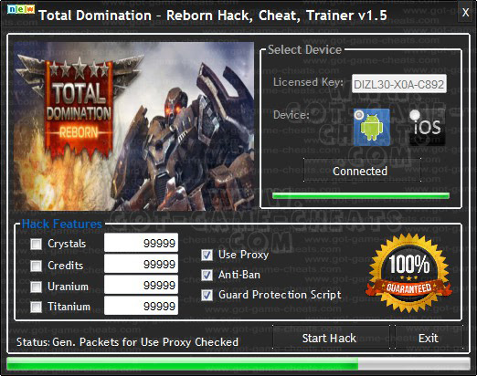 Total Domination – Reborn Hack, Cheat, Trainer