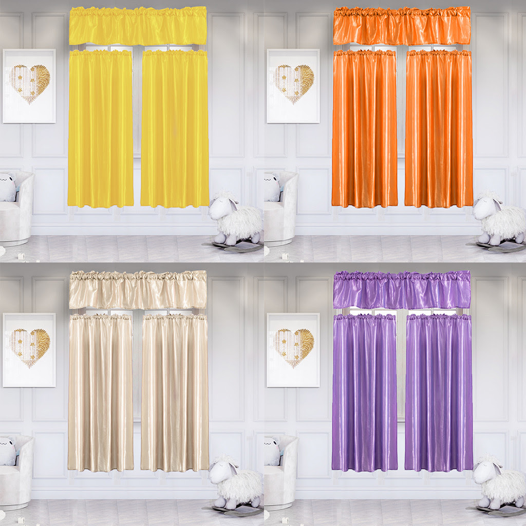 bathroom window curtains short