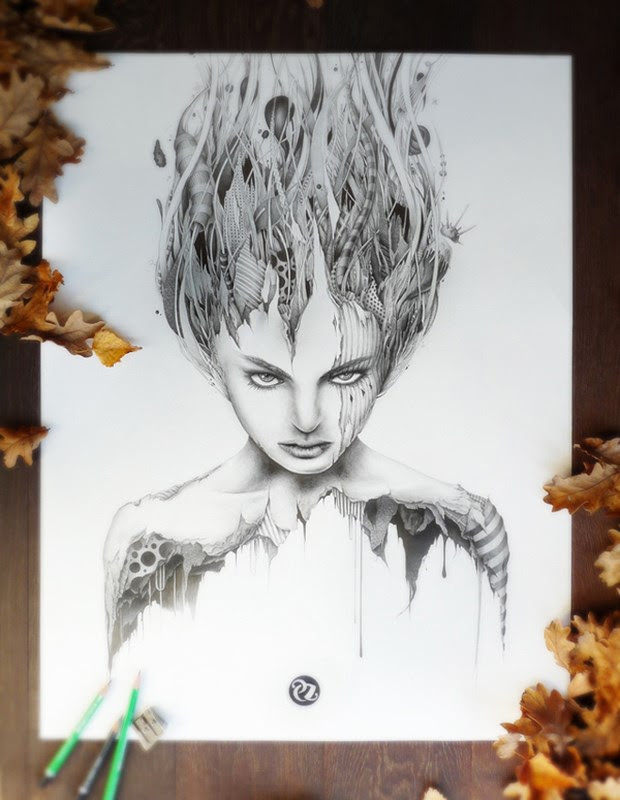 Fantastic Pencil Sketch Art By Pez Fantastic Pencil Sketch Art By Pez