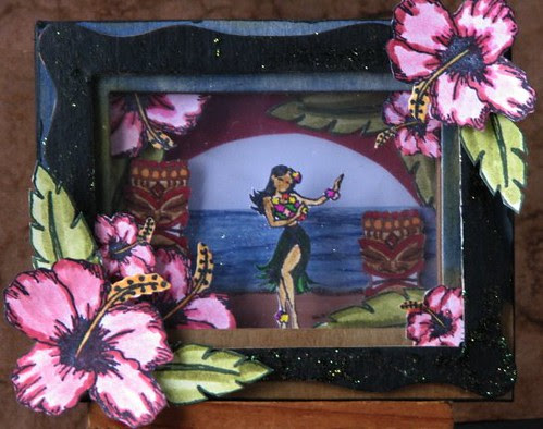 Aloha Stamped Shadowbox 1