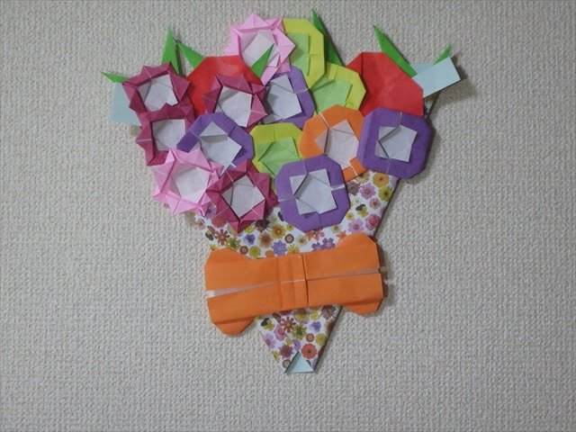 敬老の日プレゼント 手作りの花束の作り方小学低学年でも作れます