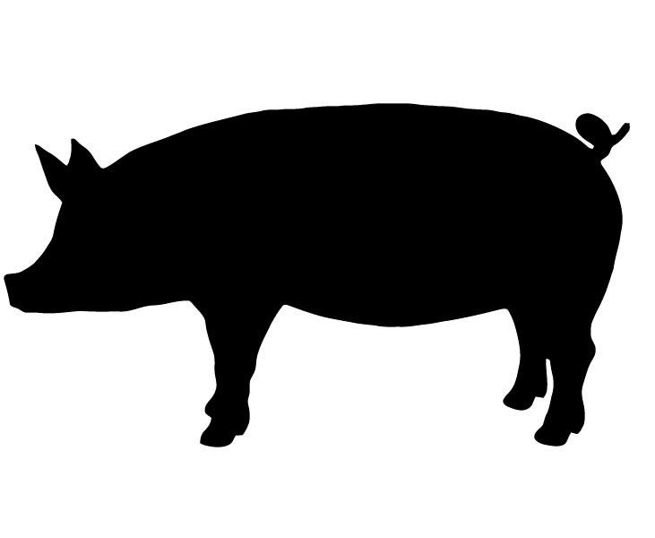 Download Pig Silhouette Vector at GetDrawings | Free download