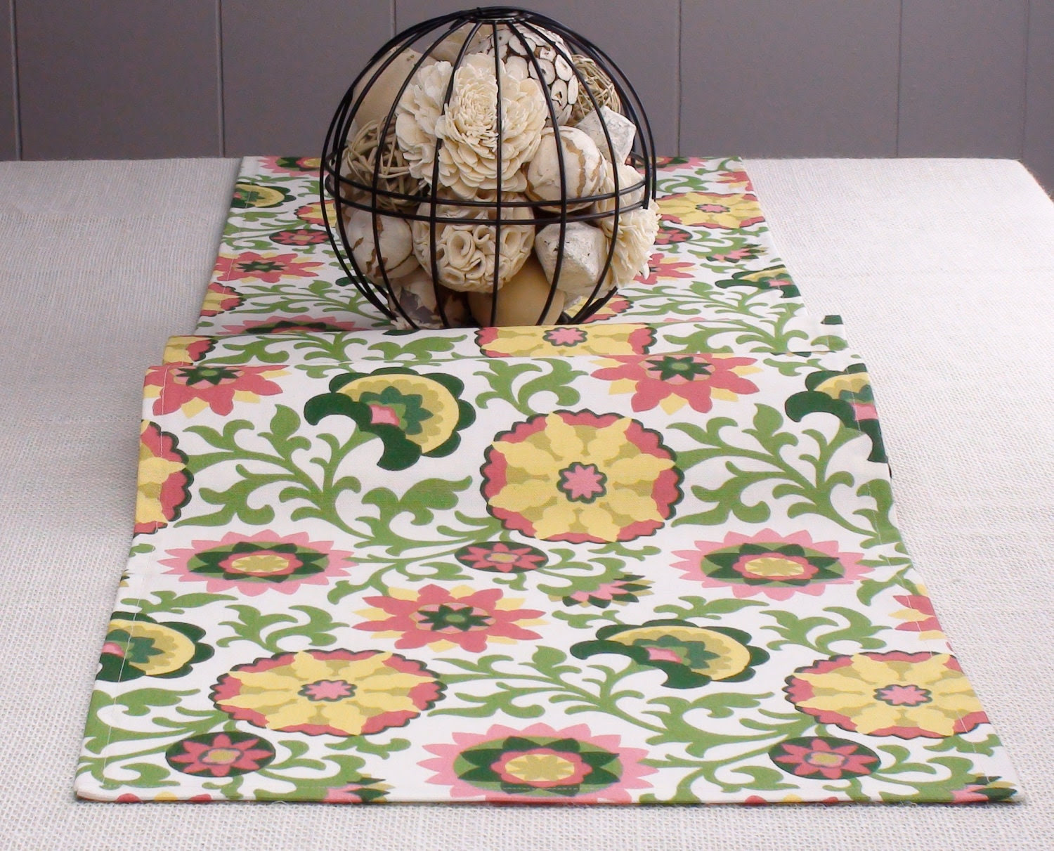 Popular items for yellow table runne on Etsy