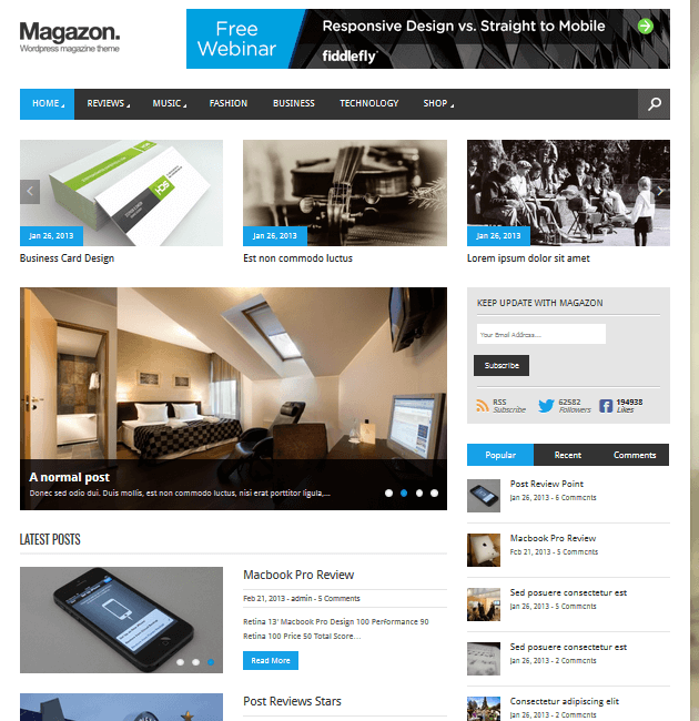 Magazon - Ad-Space WordPress Themes