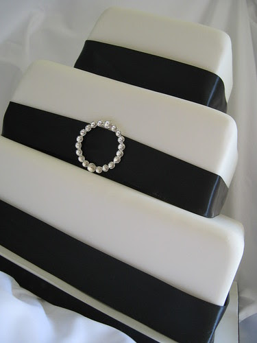 square black and white wedding cakes. Square Black and White wedding
