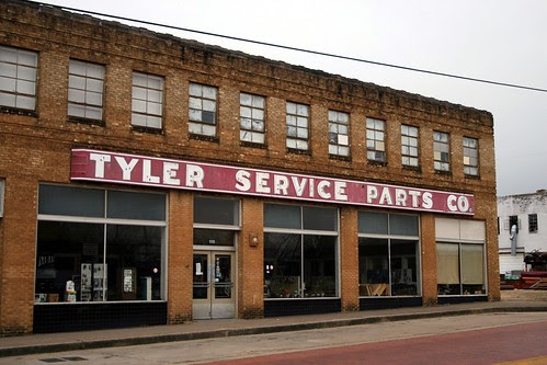 tyler service parts co. with neon