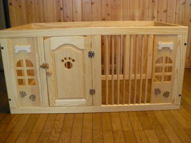 可愛い ペットゲージ サークル プチデコレーション ペットゲージ 犬用ゲート 可愛い オシャレ カントリー家具 木製