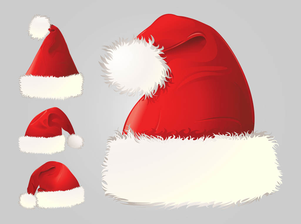 Download Santa Hats Vector Vector Art & Graphics | freevector.com
