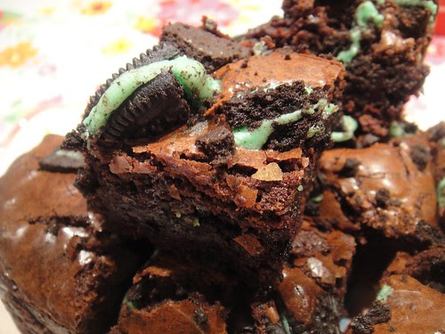 16 The More Than Occasional Baker - Mint Oreo Fudge Brownies