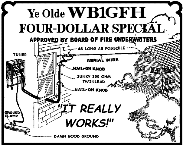 $4 Special Antenna by W1GFH - The Four Dollar Special Antenna!