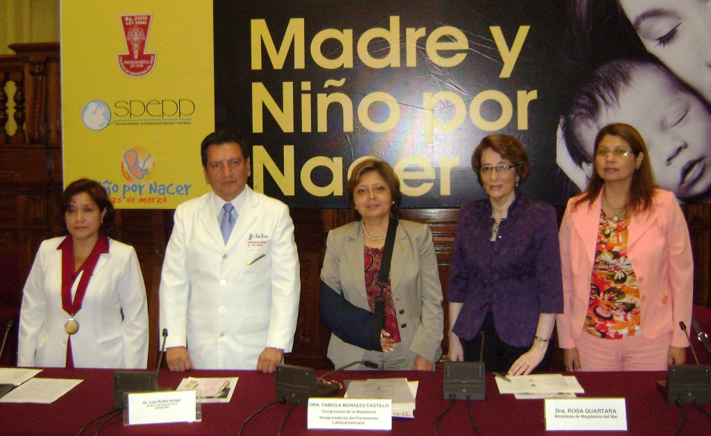 dia del ni�o por nacer. La Congresista Fabiola Morales Castillo (SN), realizó hoy el foro taller “Madre y niño por nacer”, en el Congreso de la República donde se dieron cita