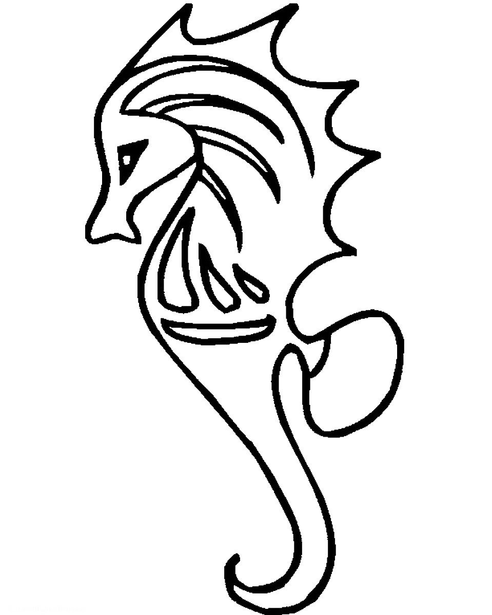 Seahorse Coloring Pages