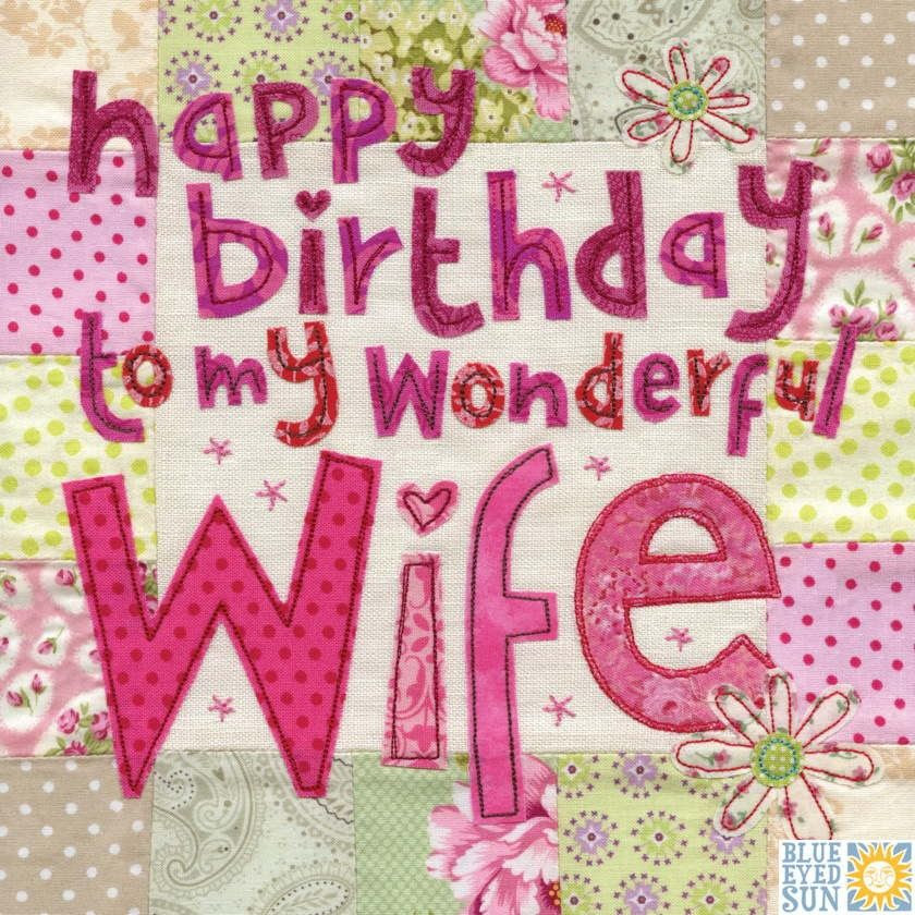 wonderful wife birthday card large luxury birthday card karenza