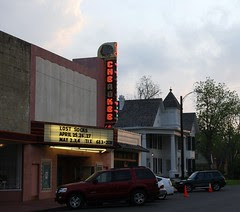cherokee theatre, downstreet evening