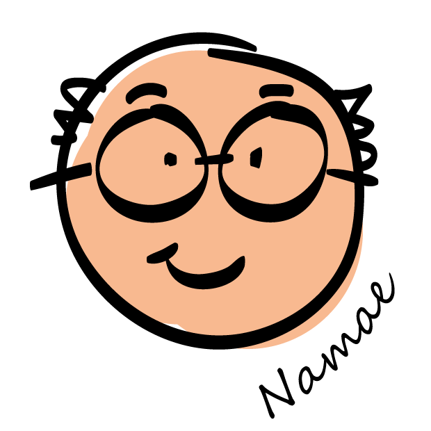 オーダー服のお店aカレッジ フェイスイラスト ふむふむ