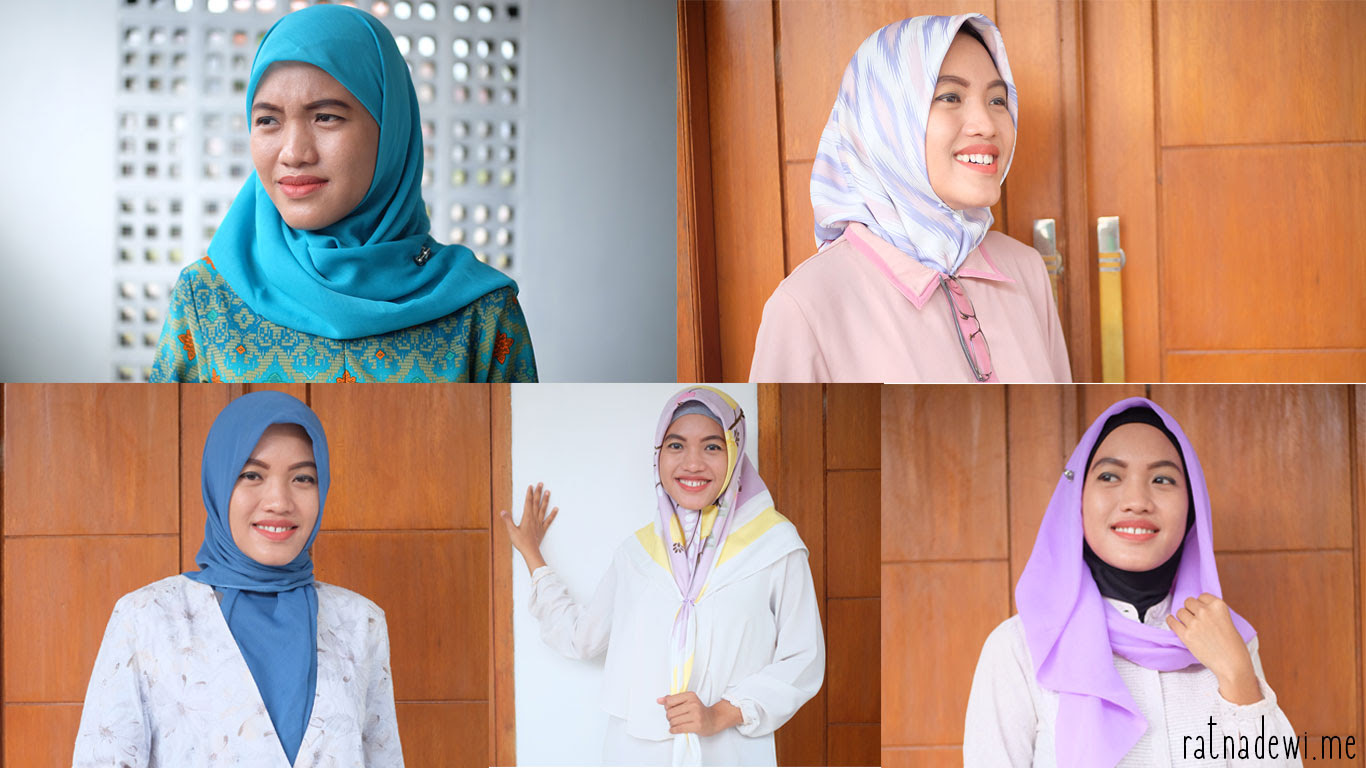 5 Tiruan Gaya Berhijab Ibu Pejabat