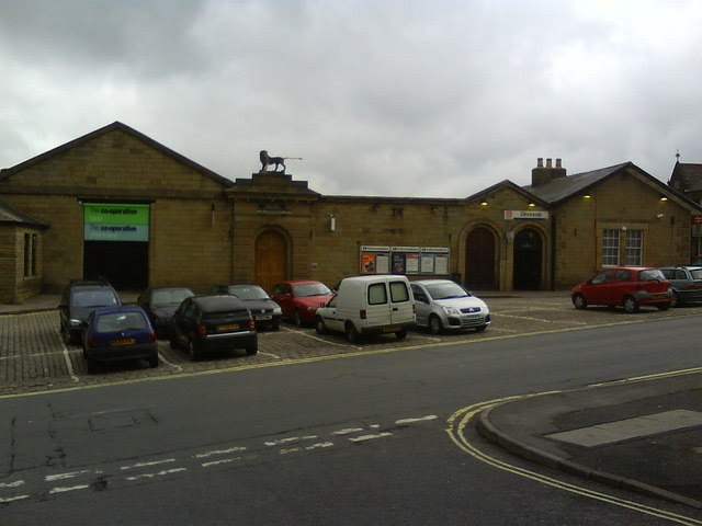 Glossop Railway Station and The Co-Operative