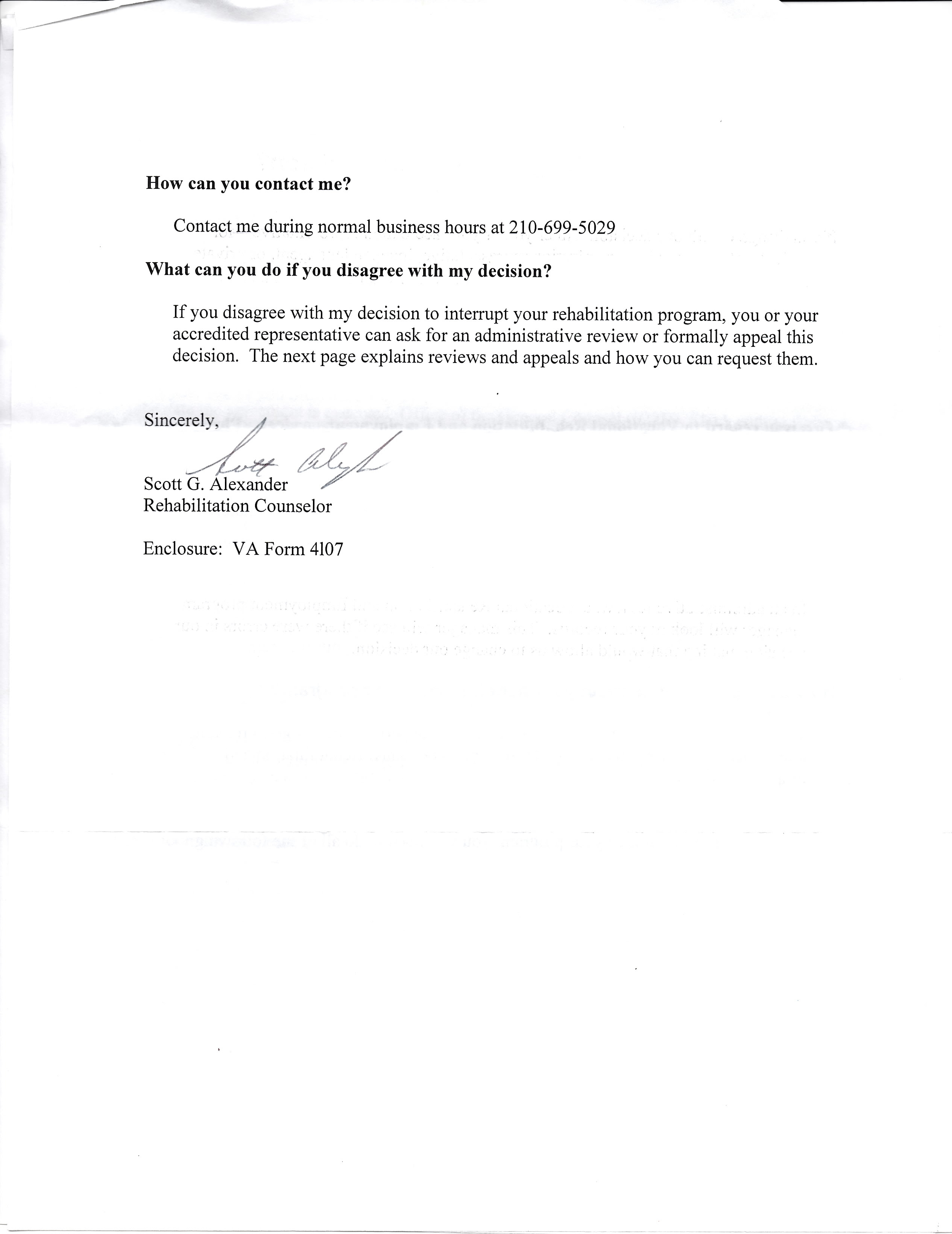 The San Antonio VA Vocational Rehab Counselors are 