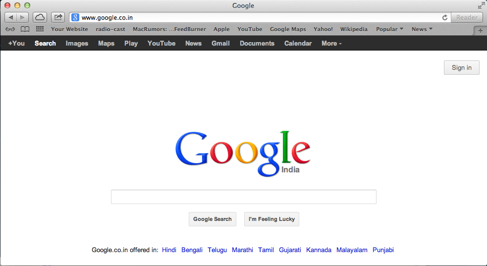 Once I am logged into my account, Google Page shows Google Doodle for 