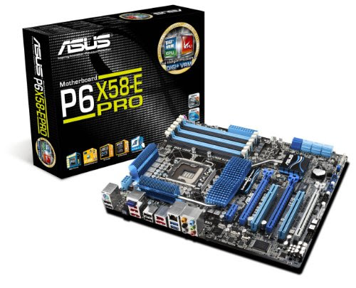 ASUS P6X58-E Pro - LGA 1366 - X58 - SATA 6Gbps, USB 3.0, Bluetooth - ATX Intel X58 DDR3 2200 Motherboards