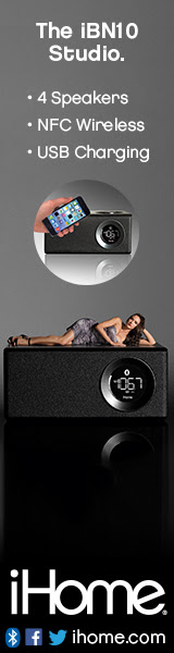160x600Static Bluetooth Stereo Executive Music Station with FM radio, NFC, Speakerphone and USB Char