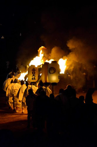 Procession to the bonfire