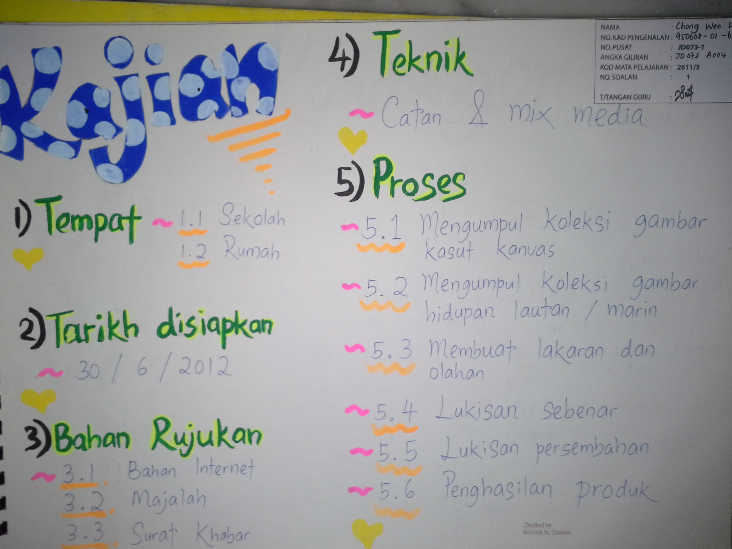 Contoh Biodata Diri Folio - Downlllll