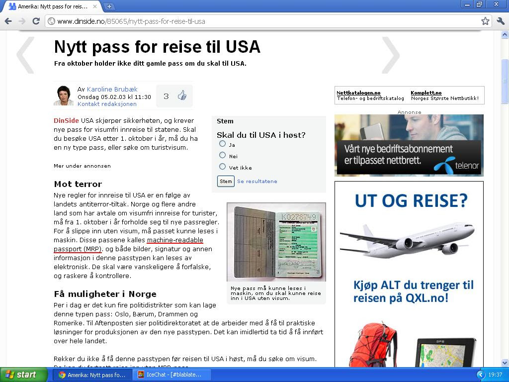 machine readable passport