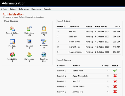 OpenCart - Free Opensource shopping cart site