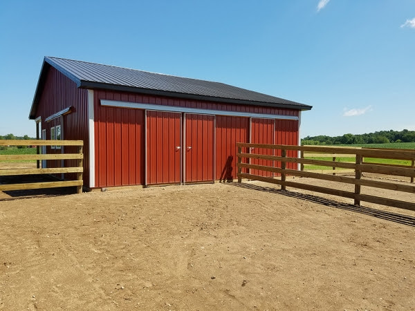 30 x 40 x 10 Horse Barn + Tack - Michigan Equestrian 