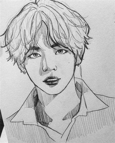 shading idea  shade art black  white bts