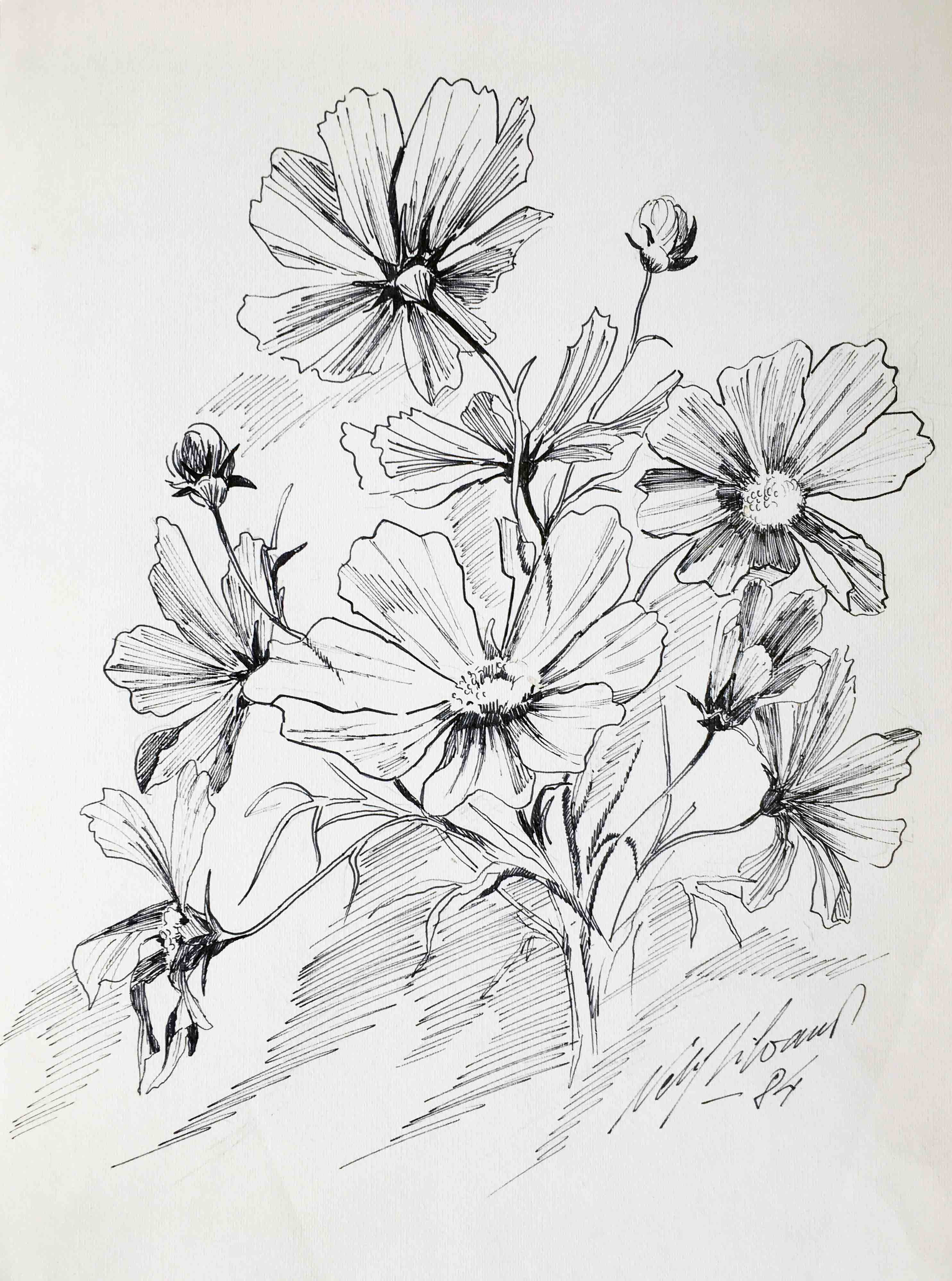Disegni Fiori A China - Coloring and Drawing
