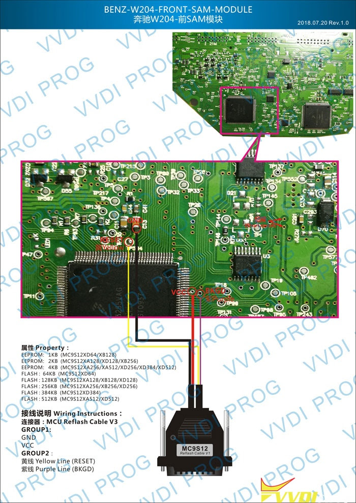 Mercedes W204 2009 Front SAM Cloning with Xhorse VVDI Prog | VVDIshop.com
