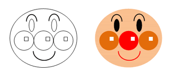 アンパンマンとバイキンマンのいらすと いらすとの森