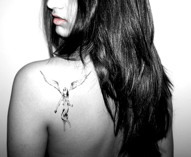 angel tattoo