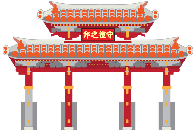 守礼門 ふでこや 無料イラスト