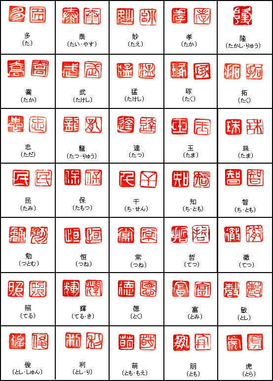 漢字一字印 玉林堂