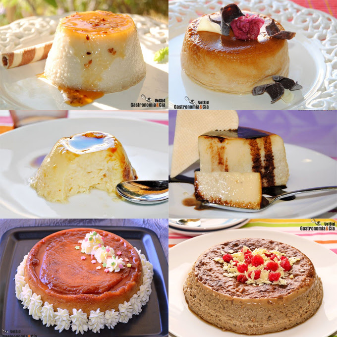 Doce recetas de flan