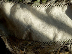 white silk sample