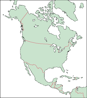 北アメリカと中央アメリカの世界遺産地図