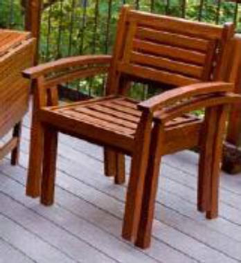 Eucalyptus Wood Patio Furniture - Outdoor Wooden Tables, Chairs
