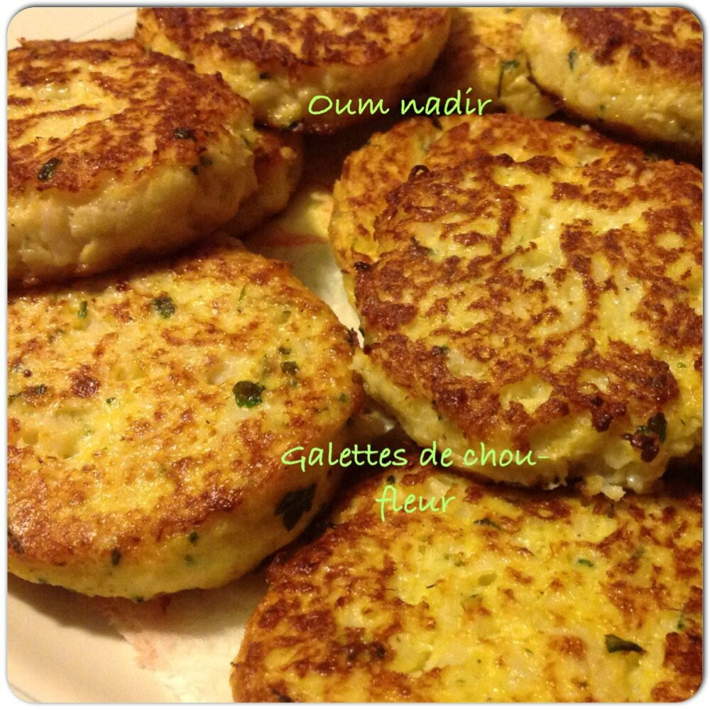 Galettes De Chou Fleur Les Delices D Oum Nadir