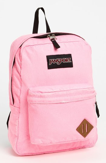 Jansport 'Slacker' Backpack (Girls) Pink Pansy