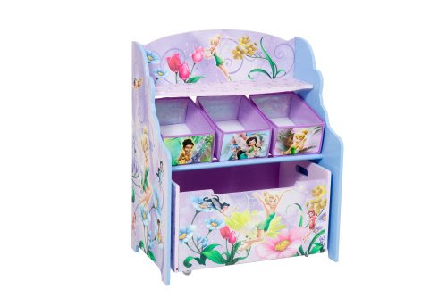 Christmas Disney Fairies 3 Tier Toy Organizer with Roll Out Toybox Deals