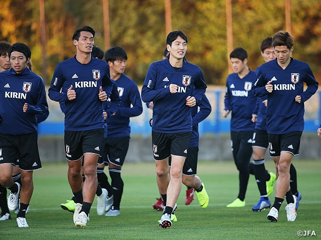 Samurai Blue 全選手が揃って非公開練習を実施 キリンチャレンジカップ 18 11 16 大分 11 豊田 Jfa 公益財団法人日本サッカー協会