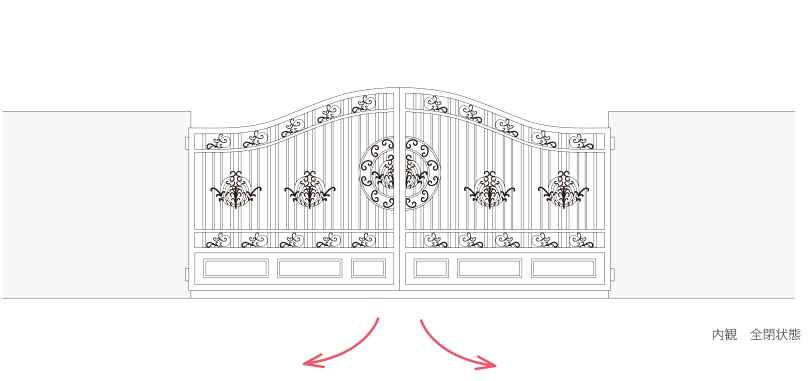 装飾デザインゲート 応緑株式会社 オーリョク Hi Spec Gate 大型門扉 工場門扉