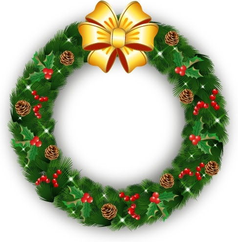 Download Christmas wreath Free vector in Adobe Illustrator ai ( .AI ...