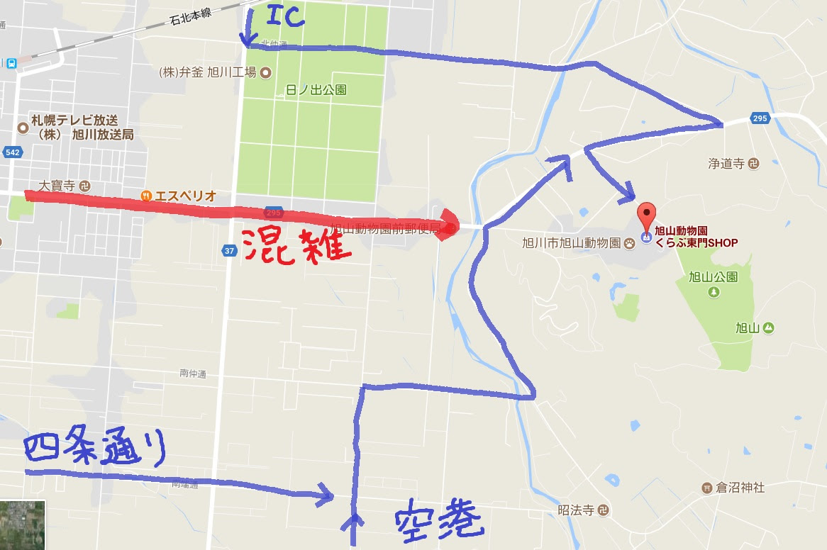 車で行く旭山動物園 あさひやまどうぶつえん への道 混雑時の裏ルートも教えます 北海道の観光 お土産 ラーメン情報を地元32年在住の2人が発信する北海道遊食住project