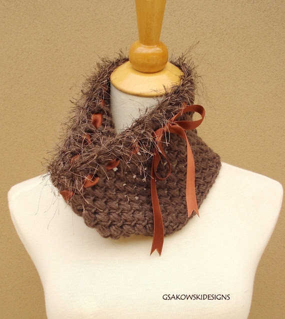 HOLIDAY SALE  Melissa-Cashmere Blend Cowl-Taupe